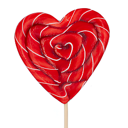 Леденец на палочке "Сердце"