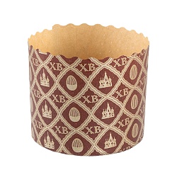 Форма бумажная для кулича "ХВ КОРИЧНЕВАЯ" d= 7 см x h= 7 см